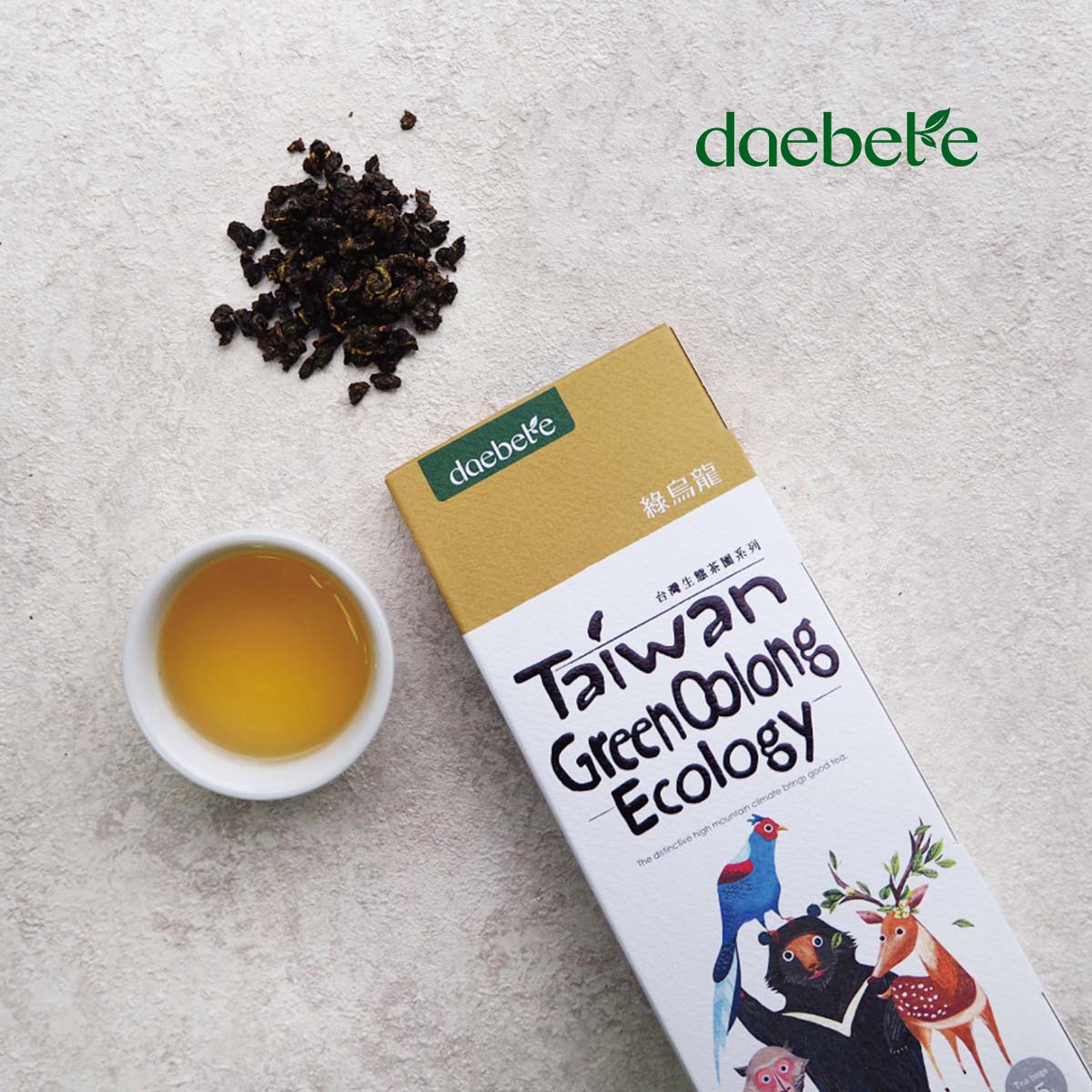 daebete 緑烏龍(Taiwan Green Tea Ecology)Tバッグ15袋入り（個包装）台湾茶